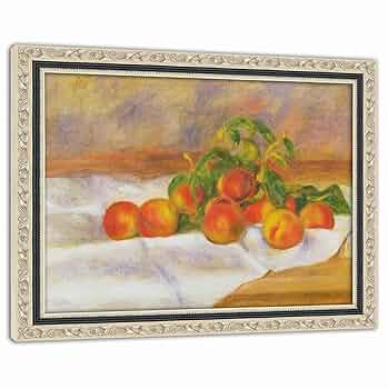 絵画　【桃】 Amazon.co.jp: ピエール＝オーギュスト・ルノワール 桃 A4